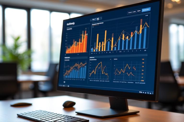 Montispectra team office setup with data dashboards
